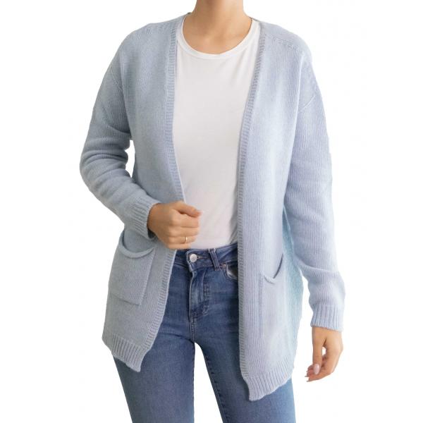 Cardigan lungo aperto